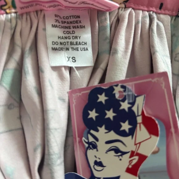 New With Tags! Pinup Girl Clothing Jenny Skirt - Picture 5 of 5